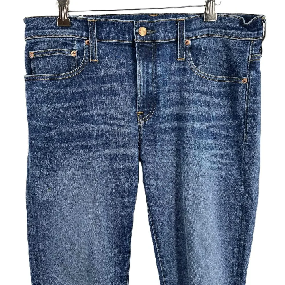 J. Crew Medium Wash 484‎ Slim Denim Jeans Zip Fly 5 Pocket Men Size W34 L34